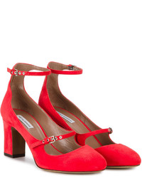 Красные замшевые туфли от Tabitha Simmons