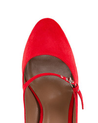 Красные замшевые туфли от Tabitha Simmons