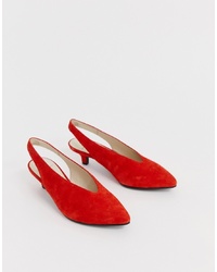 Красные замшевые туфли от Vagabond