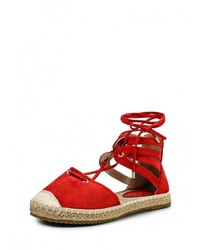 Женские красные замшевые эспадрильи от Sweet Shoes