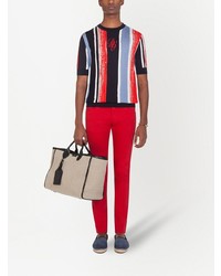 Мужские красные зауженные джинсы от Dolce & Gabbana