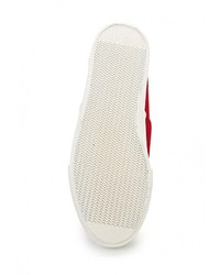 Женские красные кеды из плотной ткани от Affex