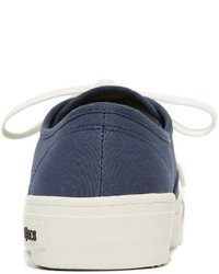 Женские красные кеды из плотной ткани от SeaVees