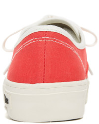 Женские красные кеды из плотной ткани от SeaVees