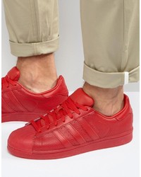 Мужские красные кеды от adidas