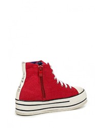 Женские красные кеды от Dino Ricci Trend