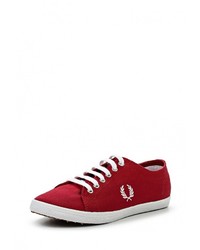 Мужские красные кеды от Fred Perry