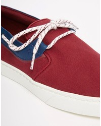 Мужские красные кеды от Lacoste