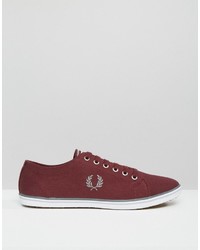 Мужские красные кеды от Fred Perry