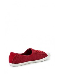Женские красные кеды от Lacoste