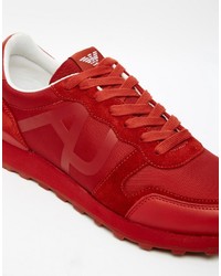 Мужские красные кеды от Armani Jeans