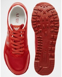 Мужские красные кеды от Armani Jeans