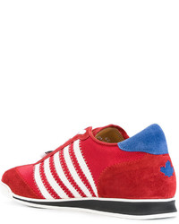 Мужские красные кеды от DSQUARED2