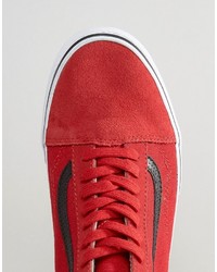 Мужские красные кеды от Vans