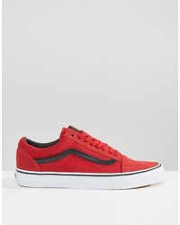 Мужские красные кеды от Vans