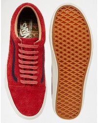 Мужские красные кеды от Vans