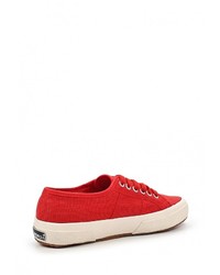 Женские красные кеды от Superga