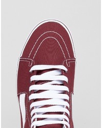 Мужские красные кеды от Vans