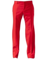 Мужские красные классические брюки от Alexander McQueen