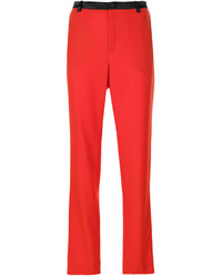 Женские красные классические брюки от Lanvin