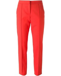 Женские красные классические брюки от MSGM