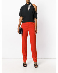 Женские красные классические брюки от Lanvin