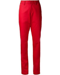 Женские красные классические брюки от Tomas Maier