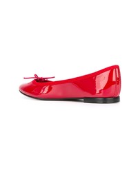 Красные кожаные балетки от Repetto