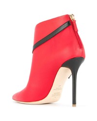 Красные кожаные ботильоны от Malone Souliers