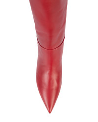 Красные кожаные ботильоны от Deimille