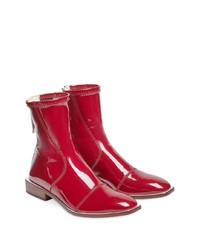 Красные кожаные ботильоны от Fendi