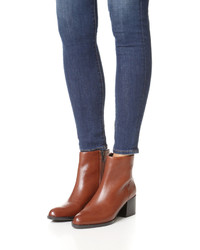 Красные кожаные ботильоны от Sam Edelman