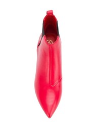 Красные кожаные ботильоны от Ash