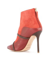 Красные кожаные ботильоны от Malone Souliers