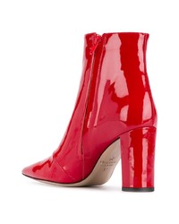 Красные кожаные ботильоны от Marc Ellis