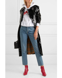 Красные кожаные ботильоны от Aquazzura