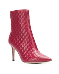 Красные кожаные ботильоны от Fabio Rusconi
