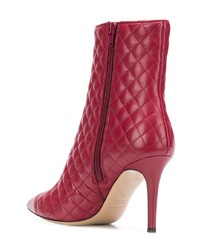 Красные кожаные ботильоны от Fabio Rusconi