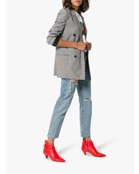 Красные кожаные ботильоны от Tabitha Simmons