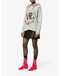 Красные кожаные ботильоны от Dorateymur