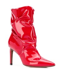 Красные кожаные ботильоны от L'Autre Chose