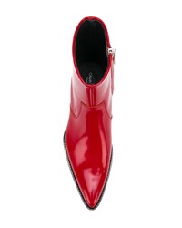 Красные кожаные ботильоны от Calvin Klein 205W39nyc