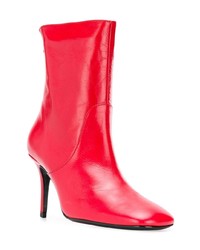 Красные кожаные ботильоны от Dorateymur