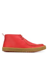 Красные кожаные ботинки дезерты от Camper