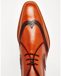 Красные кожаные ботинки дезерты от Jeffery West