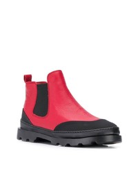 Женские красные кожаные ботинки челси от Camper