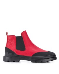 Женские красные кожаные ботинки челси от Camper