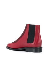 Женские красные кожаные ботинки челси от Sonia Rykiel