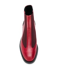 Женские красные кожаные ботинки челси от Sonia Rykiel