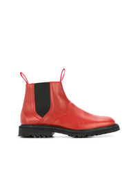Мужские красные кожаные ботинки челси от Mackintosh 0002